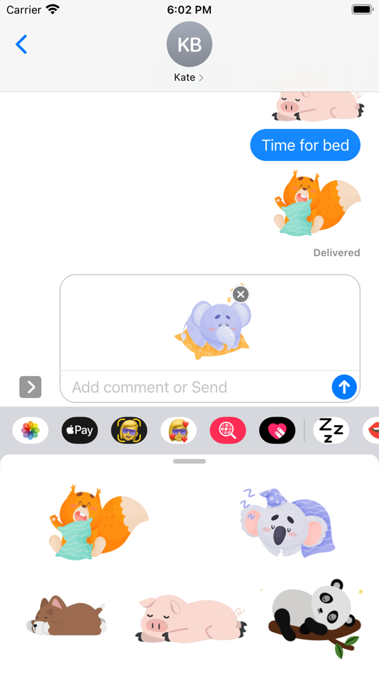 #6. Sleeping Stickers (iOS) 由: Paul Scott