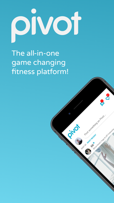 Pivot App - Fitness Platform Screenshot