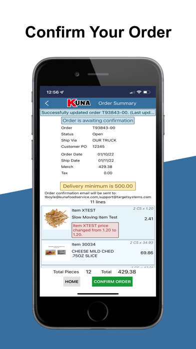 Kuna Foodservice Screenshot
