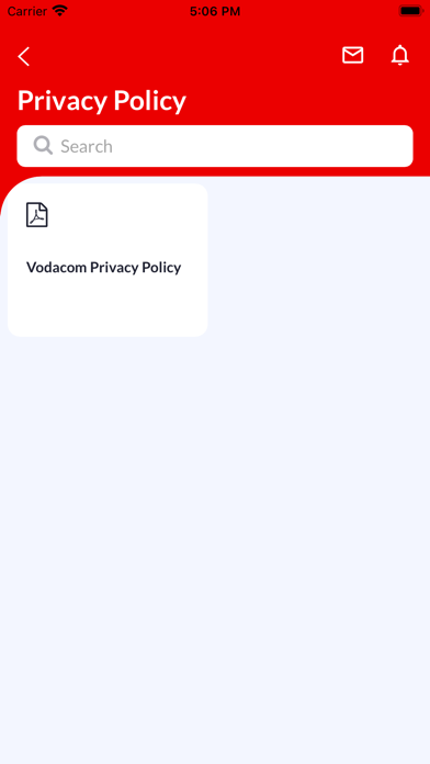 Vodacom Incentives Screenshot