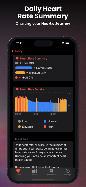 ‎CardioBot: Heart Rate Monitor Screenshot