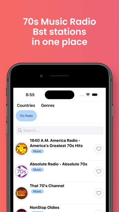 70s Music Radio Stations FM AM Screenshot