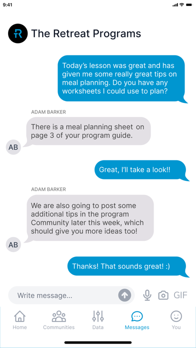 The Retreat Programs Screenshot