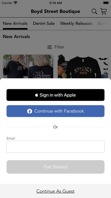 Boyd Street Boutique Screenshot