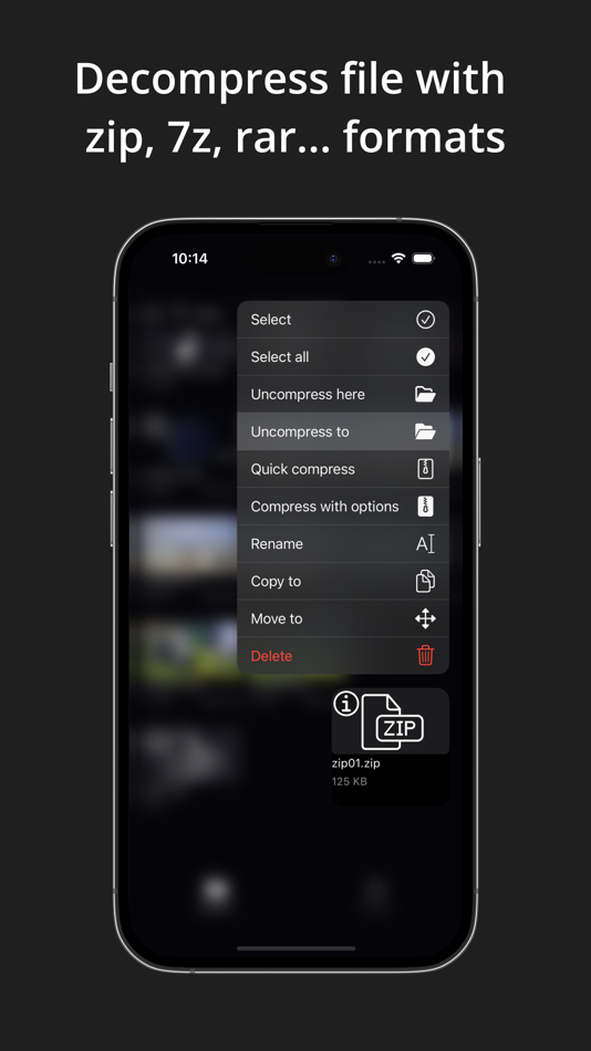 #2. P.Unarchiver - Zip, Rar, 7z (iOS) Podle: Son Hoang Thai
