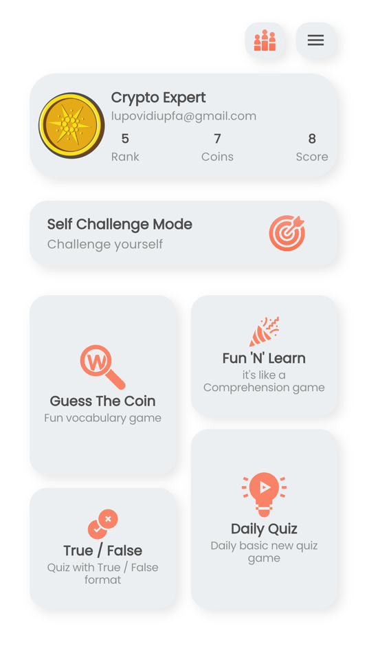 #2. Crypto Quiz Game (iOS) By: Ovidiu Lup