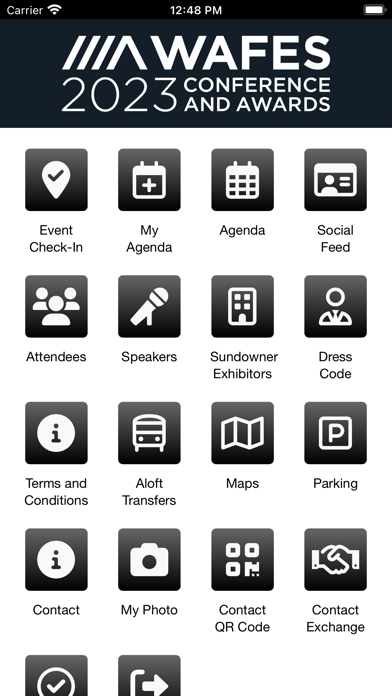 WAFES 2023 Conference App Screenshot