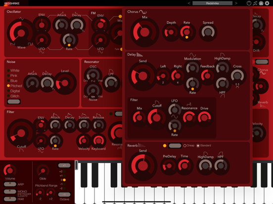 Redshrike - AUv3 Plug-in Synth iPad app afbeelding 3