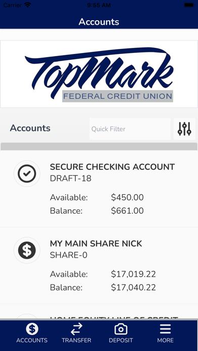 TopMark FCU Screenshot