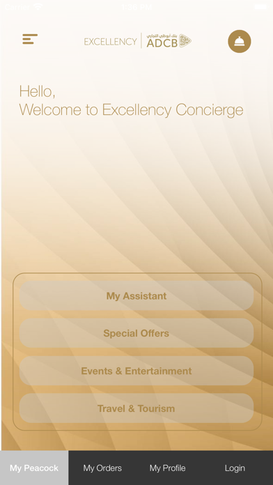 ADCB-EGY Excellency Concierge Screenshot
