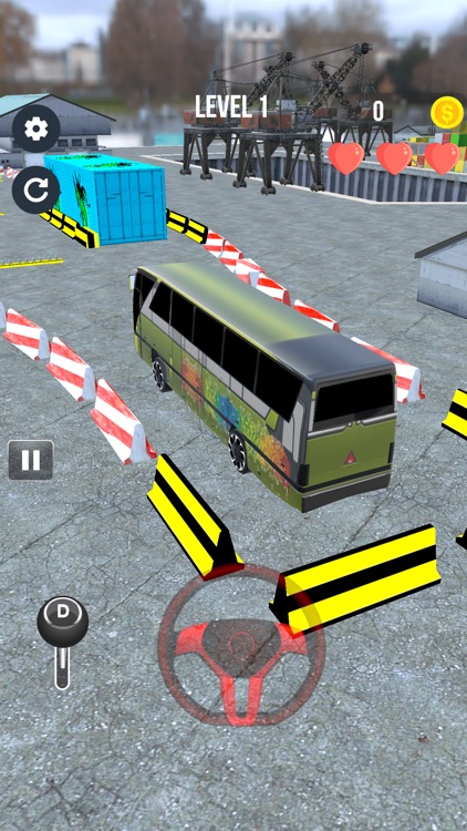 Coach Parking Bus Driving Game screenshot-5