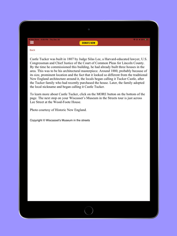 Wiscasset's MITS iPad screenshot 4 - Travel app