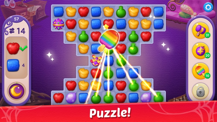 Witch & Cats – Cute Match 3 screenshot-4