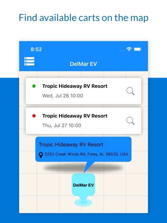 DelMar EV iPad screenshot 2 - Travel app