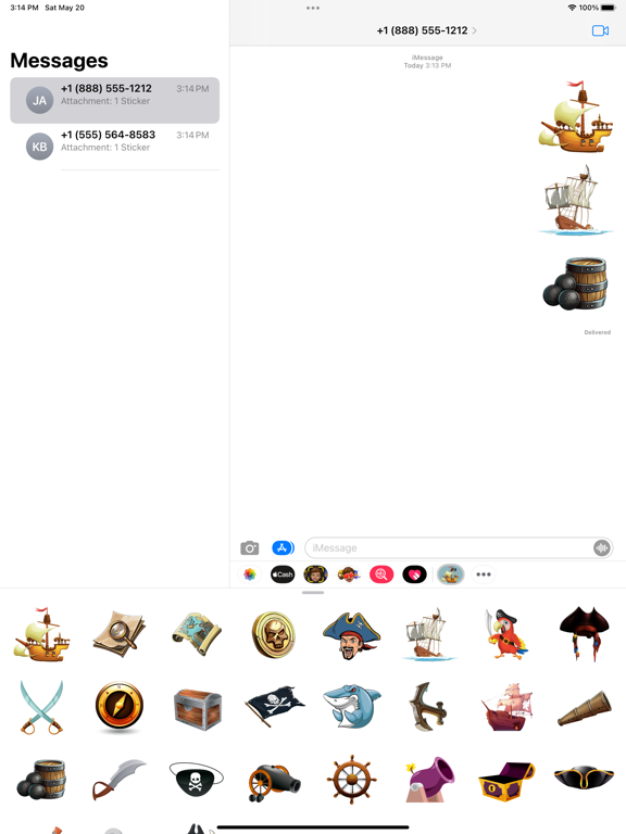 Screenshot #5 pour I am Pirate Stickers