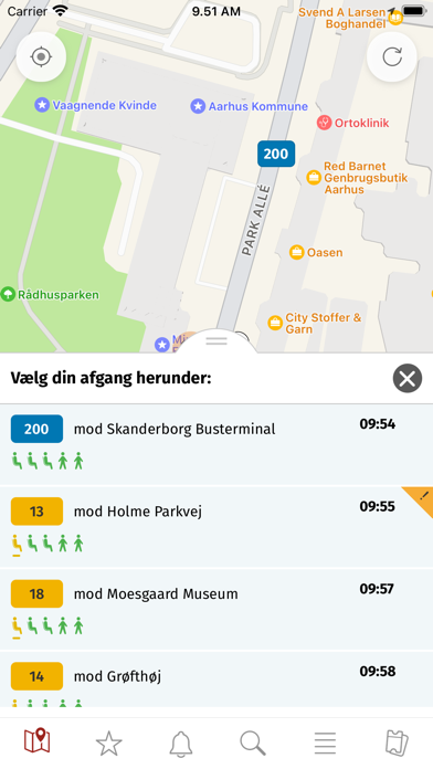 Midttrafik live Screenshot