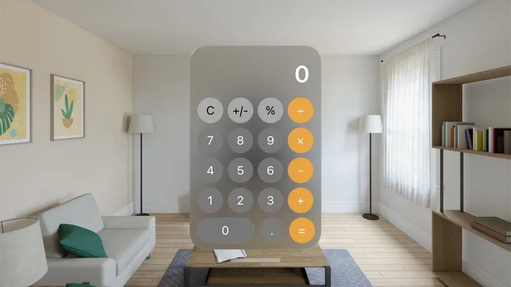 Calculator for Vision Pro screenshot 1