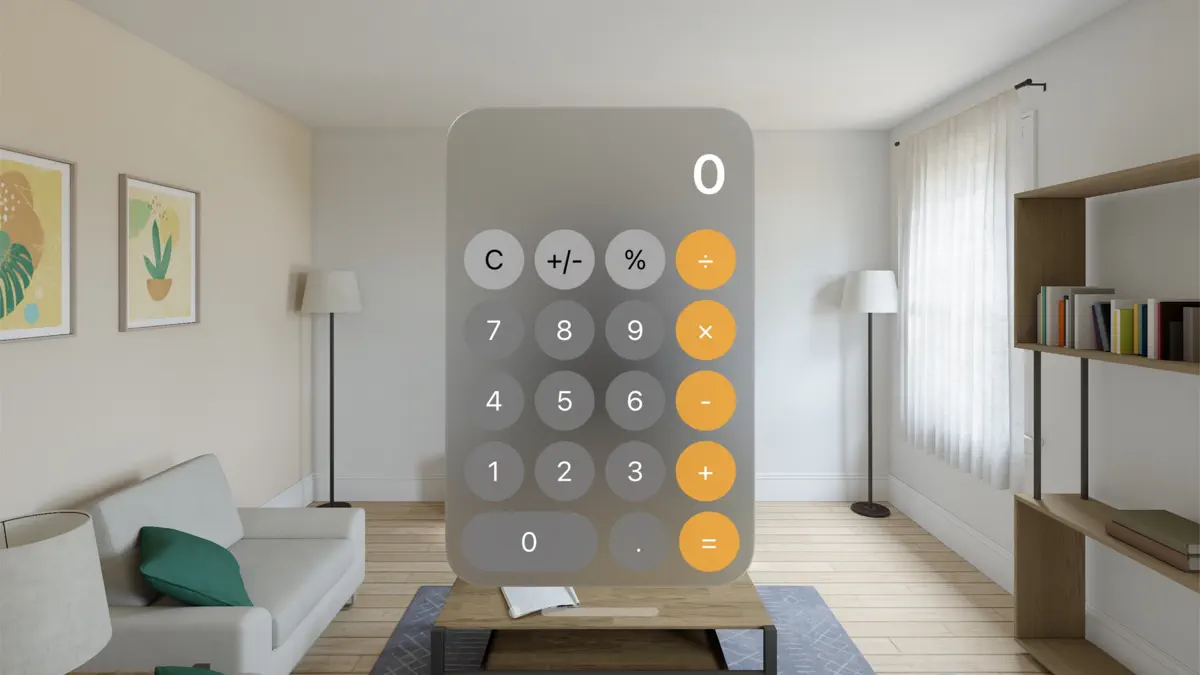 Calculator for Vision Pro screenshot 1