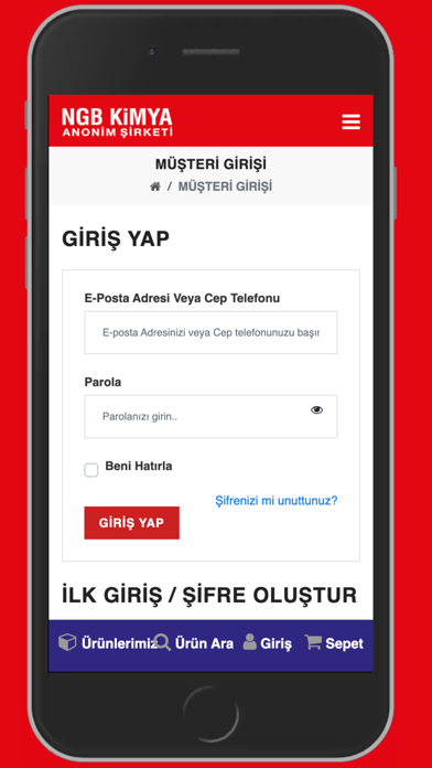 NGB Kimya A.Ş. Screenshot