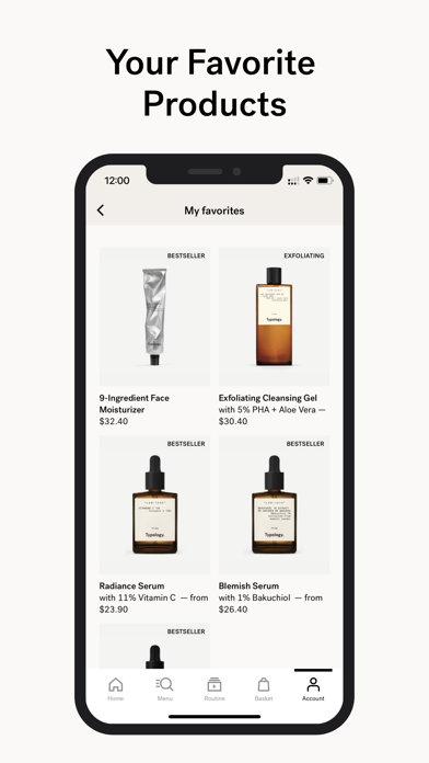 Typology Paris - Skincare Screenshot