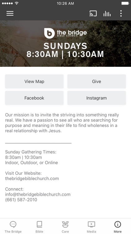 The Bridge Bible Church App