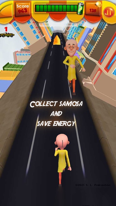 Motu Patlu Scooter Subway Game Screenshot