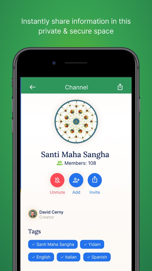 #6. Sangha App 2 (iOS) Podle: Aplatform, z.u.