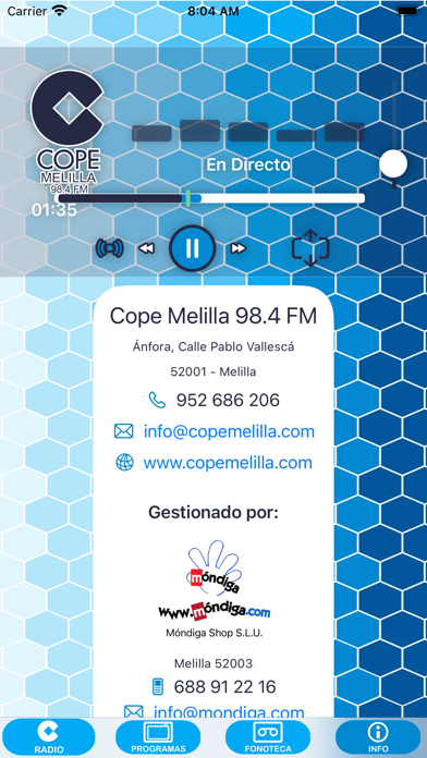 COPE en Melilla Screenshot
