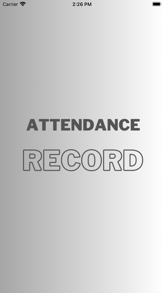 #1. Attendance Record (iOS) 由: Bryson Shearwood