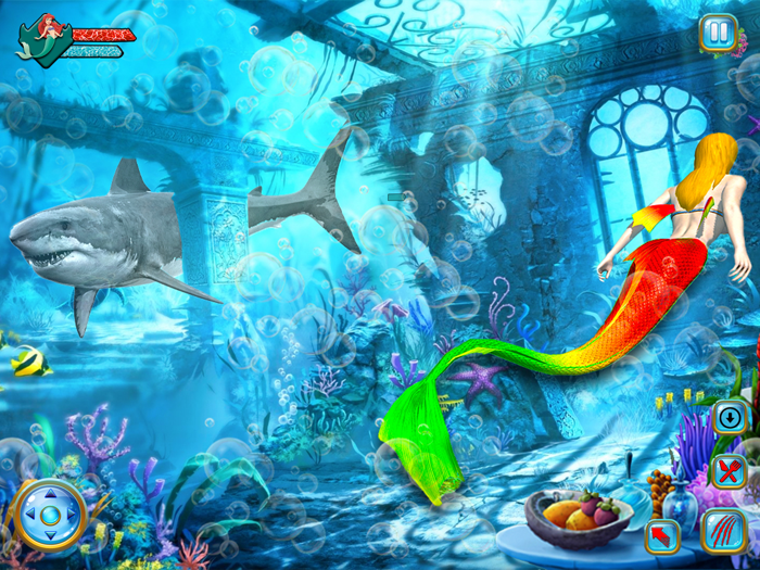 Sea Turtle and Princess Mermaid