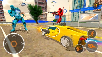 Robot Helicopter Transform War Screenshot