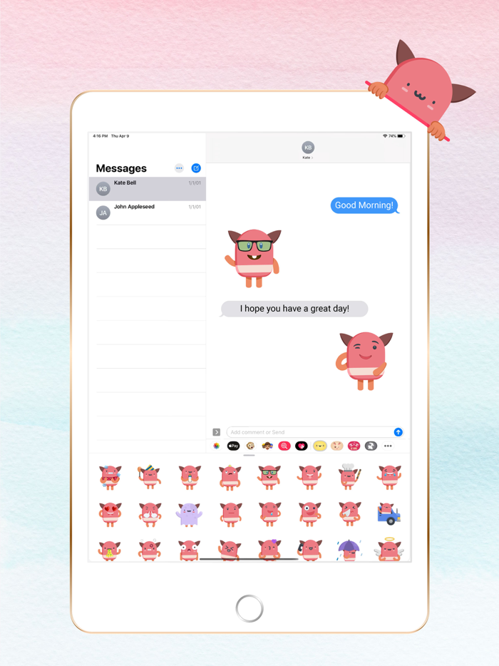 Cute Kawaii Stickers iMessage