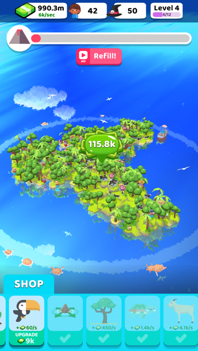 Volcano Island - Idle Simのおすすめ画像6