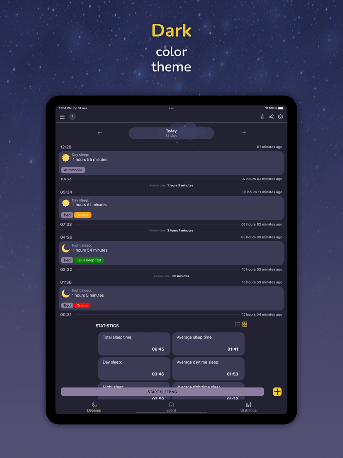 Baby Diary Sleep Tracker Lite
