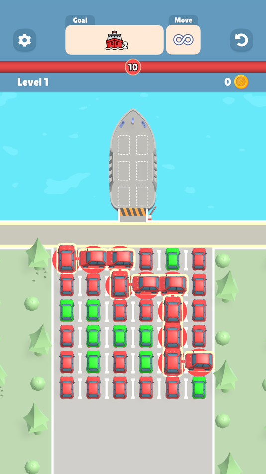#4. Line 'Em Up - Car Puzzle (iOS) 由: Brew Games