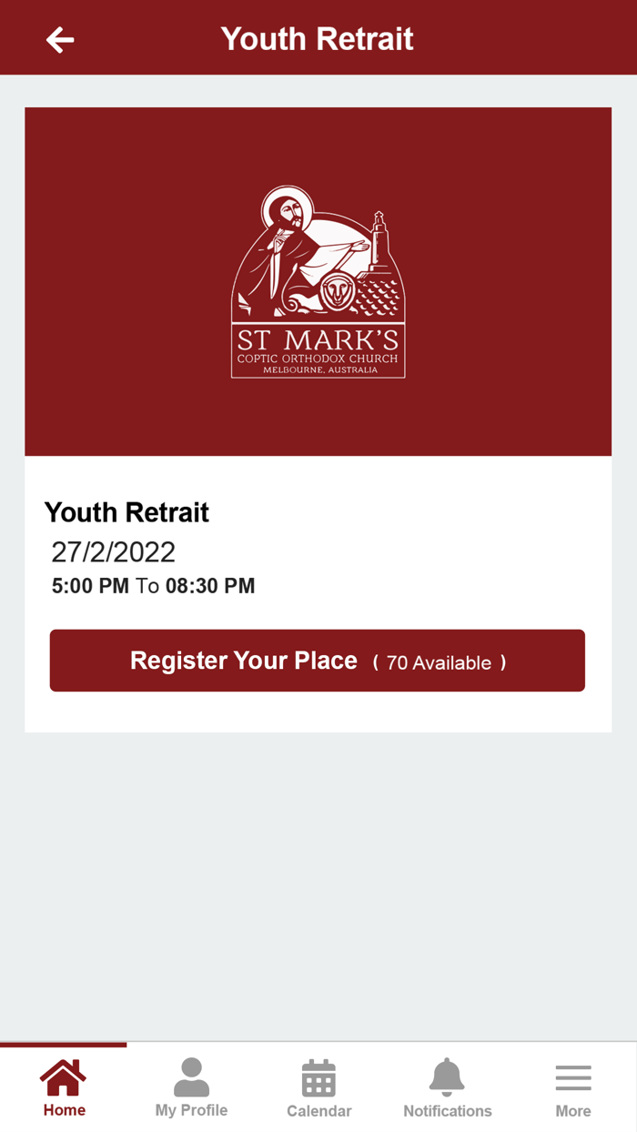 St Mark’s COC Melb