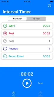 hiit : workout interval timer iphone screenshot 1