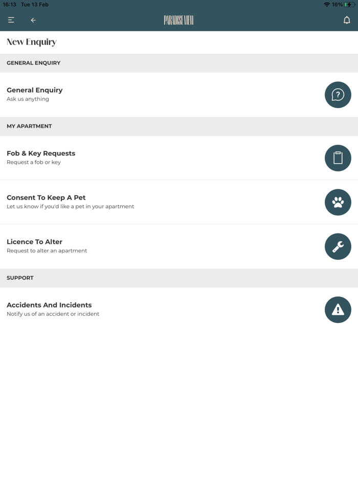 Paradise View Resident App