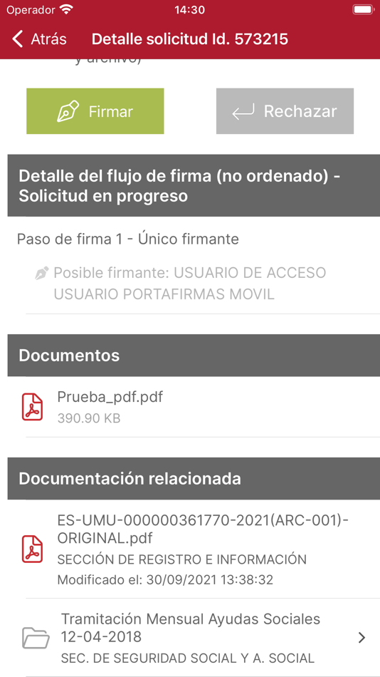 #7. Portafirmas de e-Documentos (iOS) 由: Universidad de Murcia