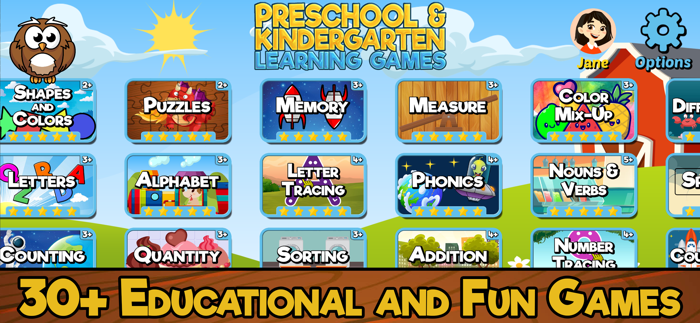 Preschool and Kindergarten Games