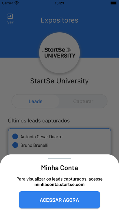 StartSe Expositores Screenshot