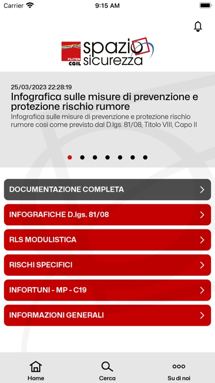 spazio sicurezza FILCTEM CGIL