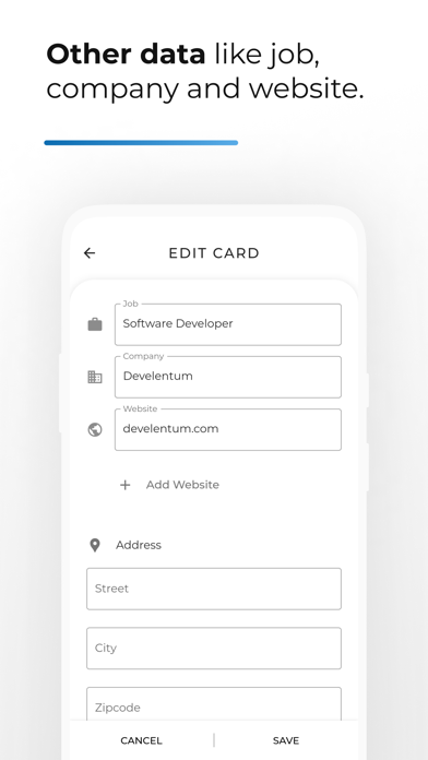 DigiCard - Business Card Screenshot