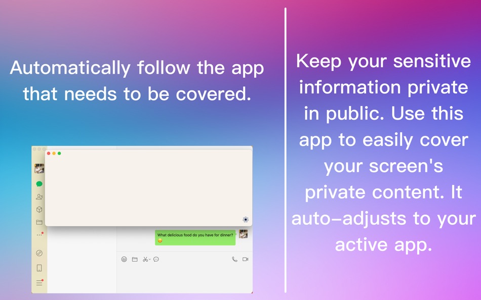 #1. AppMask-cover screen content. (macOS) 由: 光辉 廖