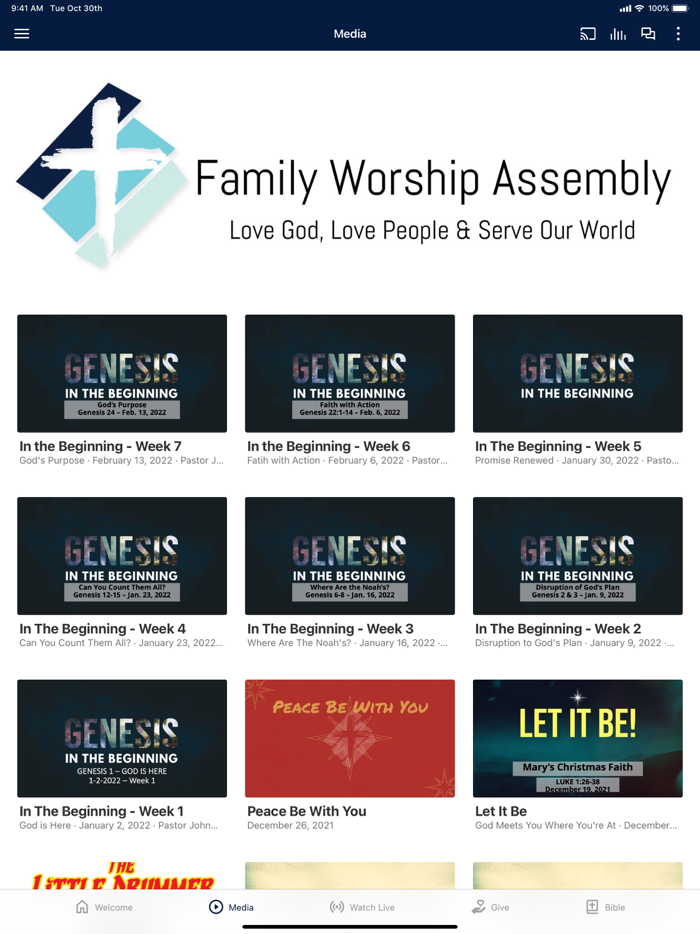 Family Worship Assembly App