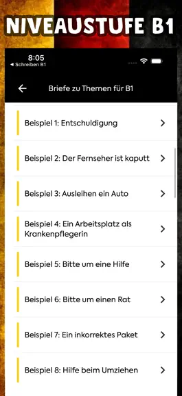 Game screenshot Brief schreiben Deutsch B1 apk