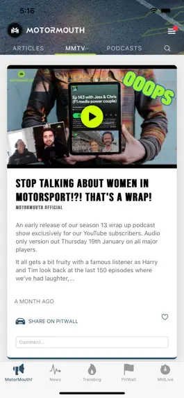 Game screenshot Motormouth: The Motorsport Hub hack
