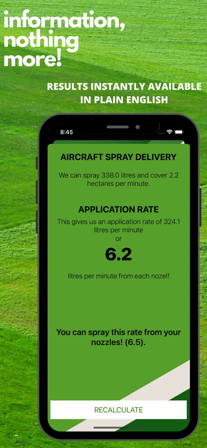 Spray Rates