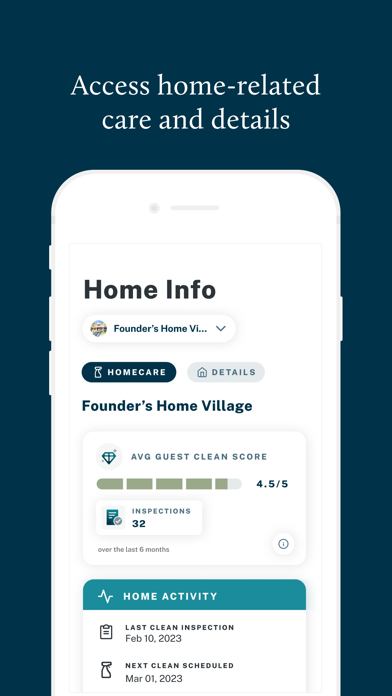 Vacasa Homeowner Screenshot