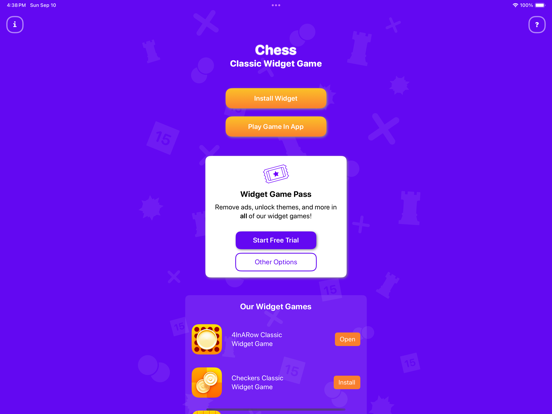Chess Classic Widget Game iPad app afbeelding 4